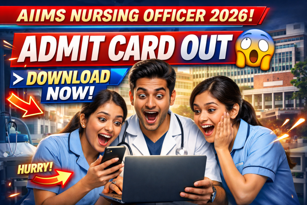 AIIMS Nursing Officer Phase 10 Admit Card