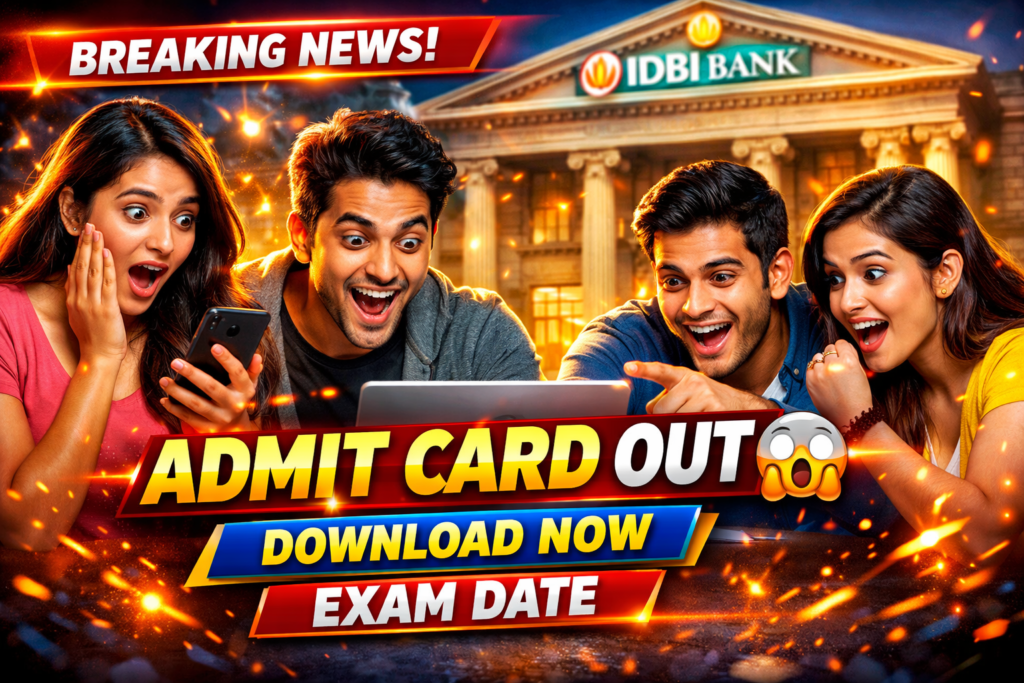 IDBI Bank JAM Grade O Admit Card 2026